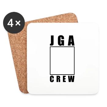 JGA Crew Leer - Untersetzer (4er-Set) - Weiß - Vorne