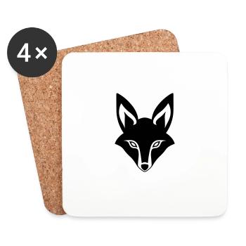 fox - Coasters (set of 4) - white - Front