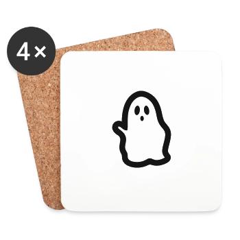ghost - Coasters (set of 4) - white - Front