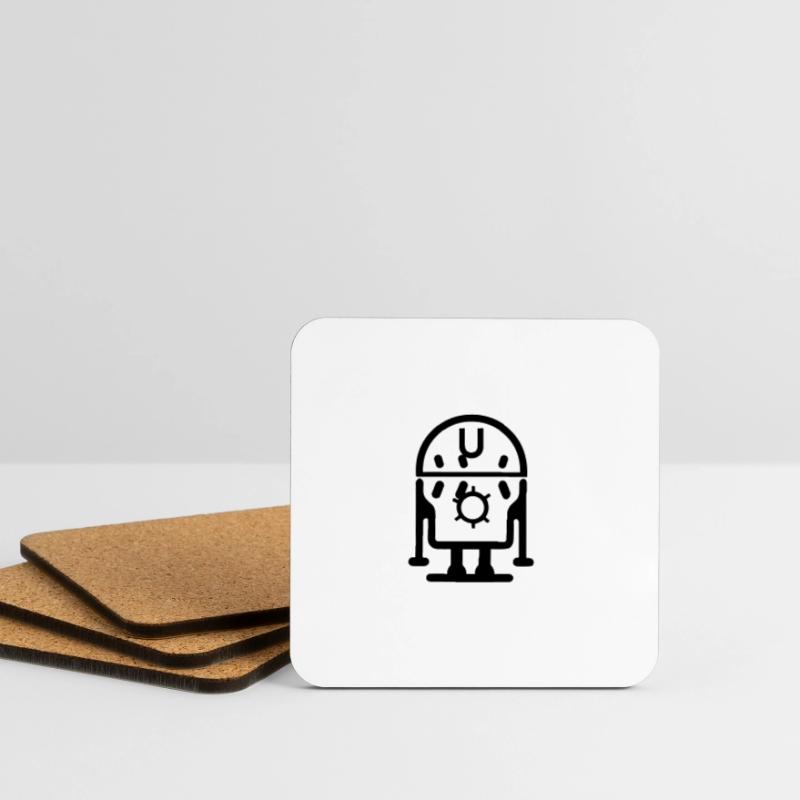 Small robot Coasters (set of 4)