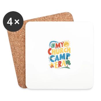 In My Church Camp Era VBS, Bible Camp Fun - Coasters (set of 4) - white - Front