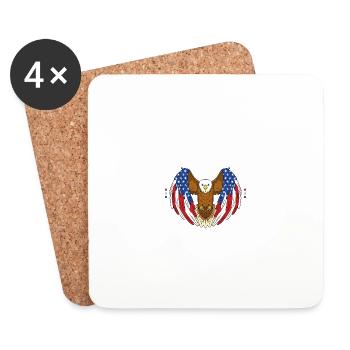Kamala Yes She Can 2024 - Kamala For President - Coasters (set of 4) - white - Front