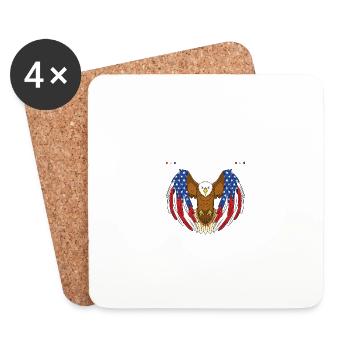 Kamala 2024 - Kamala Harris 2024 For President - Coasters (set of 4) - white - Front