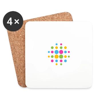 Disco ball - Coasters (set of 4) - white - Front