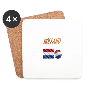 Holland Fans - Untersetzer (4er-Set) - Weiß - Vorne