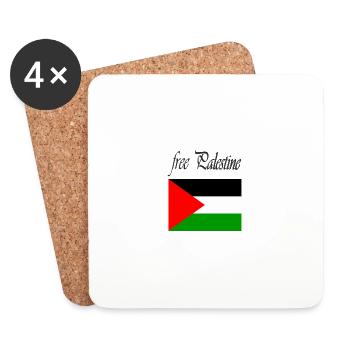 Palestine Design - Coasters (set of 4) - white - Front