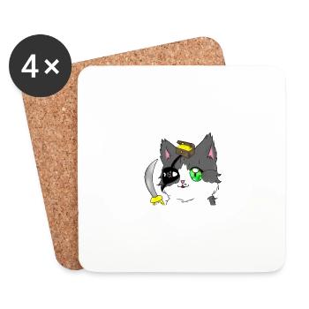 Pirate Chat - Coasters (set of 4) - white - Front