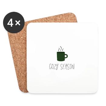 cozy season. - Untersetzer (4er-Set) - Weiß - Vorne