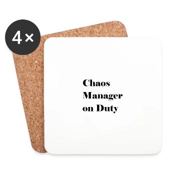 Chaos Manager - Coasters (set of 4) - white - Front