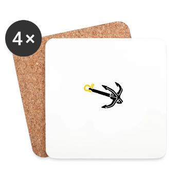 Throwing Anchor Grappling Hook Outdoor - Coasters (set of 4) - white - Front
