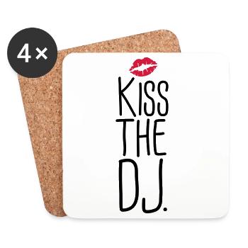 dj - Untersetzer (4er-Set) - Weiß - Vorne