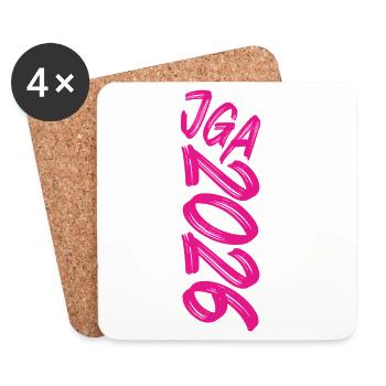 Jga 2026 - Untersetzer (4er-Set) - Weiß - Vorne