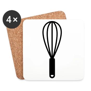 Whisk Whisk Baking - Coasters (set of 4) - white - Front