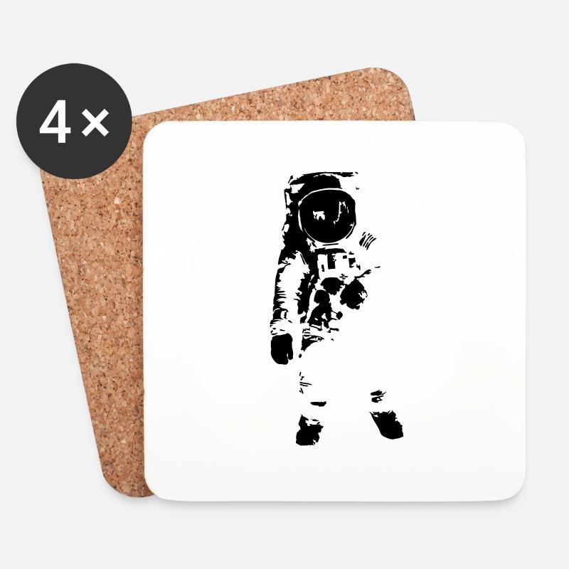 Astronaut - Space - Untersetzer (4er-Set) - Weiß