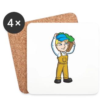 Farmers - Coasters (set of 4) - white - Front