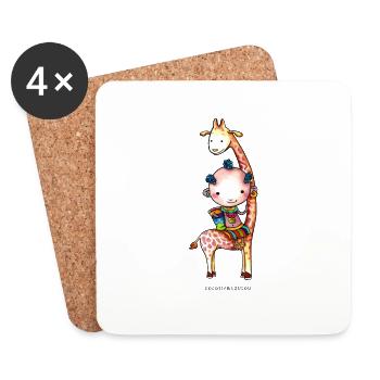 Zou the musician - Coasters (set of 4) - white - Front