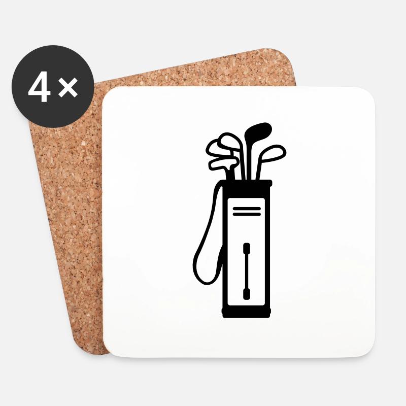 Golf - Coasters (set of 4) - white