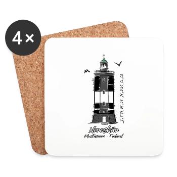 NORRSKÄR LIGHTHOUSE Marine textiles and gifts - Coasters (set of 4) - white - Front