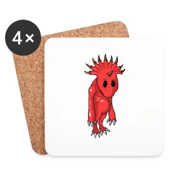 tenhornz cute devil demon - Untersetzer (4er-Set) - Weiß - Vorne