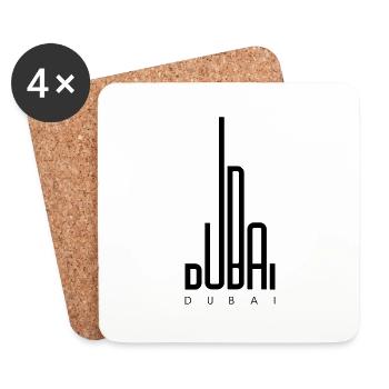 Dubai - Untersetzer (4er-Set) - Weiß - Vorne