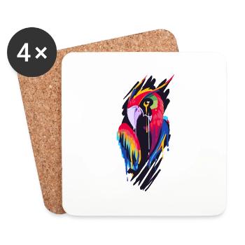 Parrot - Coasters (set of 4) - white - Front