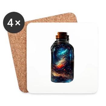 Galaxy - Coasters (set of 4) - white - Front