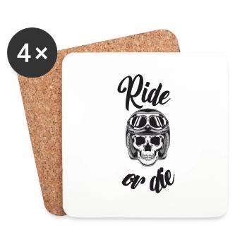 ride or die - Coasters (set of 4) - white - Front