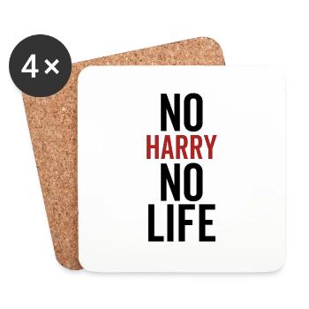 No Harry No Life - Coasters (set of 4) - white - Front