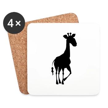Safari Zoo Animal Safari Zoo - Coasters (set of 4) - white - Front