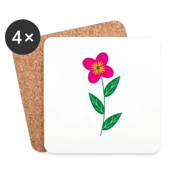 Florist Blume Pflanze Natur Gärtner - Untersetzer (4er-Set) - Weiß - Vorne