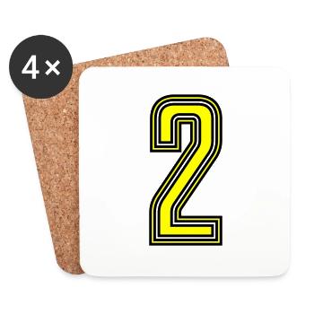 2 - Untersetzer (4er-Set) - Weiß - Vorne