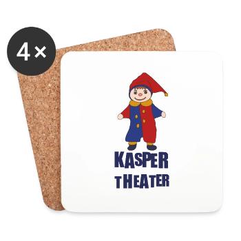 KASPERTHEATER - Untersetzer (4er-Set) - Weiß - Vorne