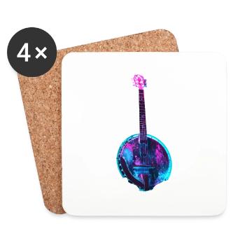 Banjo - Untersetzer (4er-Set) - Weiß - Vorne