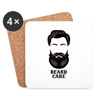SOIN DE LA BARBE - Dessous de verre (lot de 4) - blanc - Devant