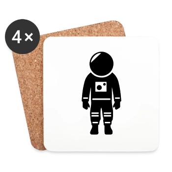 Astronaut Space - Coasters (set of 4) - white - Front