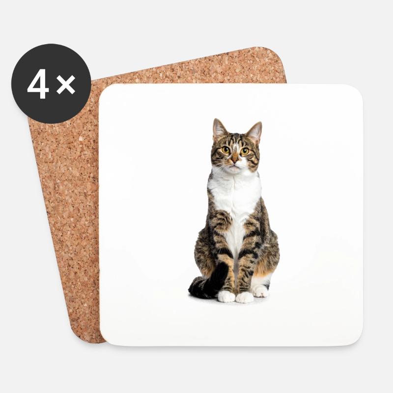 Mixed Tiger Cat - Good Pet Edition - Untersetzer (4er-Set) - Weiß