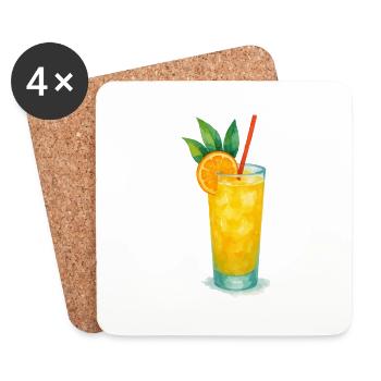 Cocktail 1 - Coasters (set of 4) - white - Front