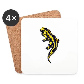 Salamander night - Coasters (set of 4) - white - Front