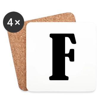 F - Coasters (set of 4) - white - Front