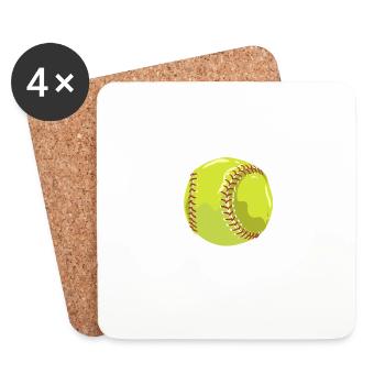 My Favorite Softball Girls Call Me Coach - Untersetzer (4er-Set) - Weiß - Vorne