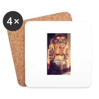 Lady ❤️ - Dessous de verre (lot de 4) - blanc - Devant