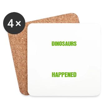 I never went to the veterinarian Comedian poison - Coasters (set of 4) - white - Front