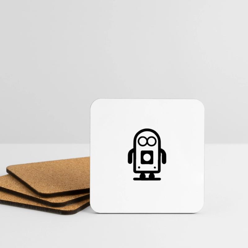 Small robot Coasters (set of 4)