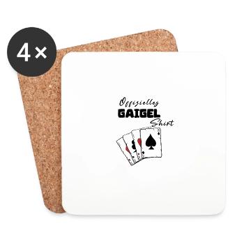 Maillot officiel Gaigel - Dessous de verre (lot de 4) - blanc - Devant