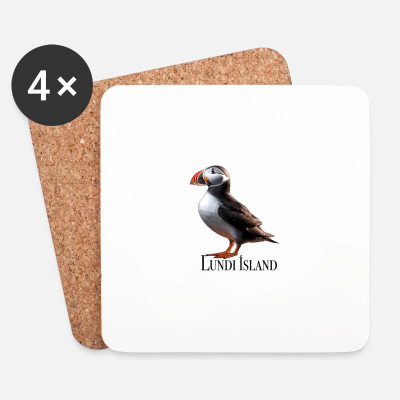 Lundi Island - Untersetzer (4er-Set) - Weiß