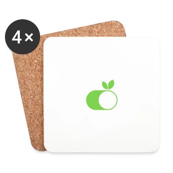 Sustainability - Coasters (set of 4) - white - Front