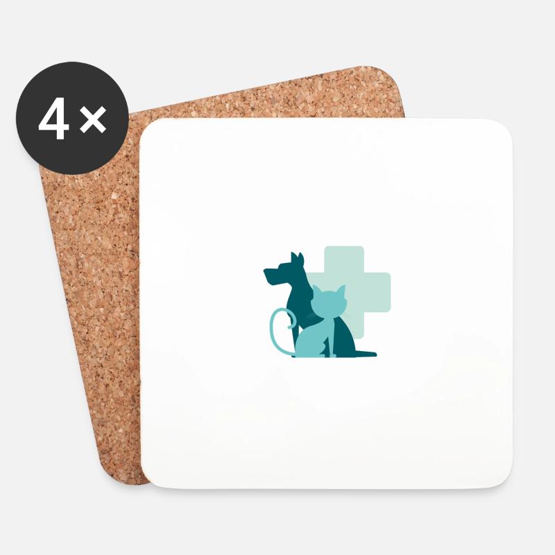 Veterinär, ein wichtiger Beruf - Untersetzer (4er-Set) - Weiß