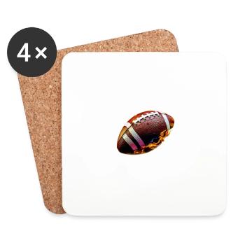 Speed Demon - American Football - Coasters (set of 4) - white - Front