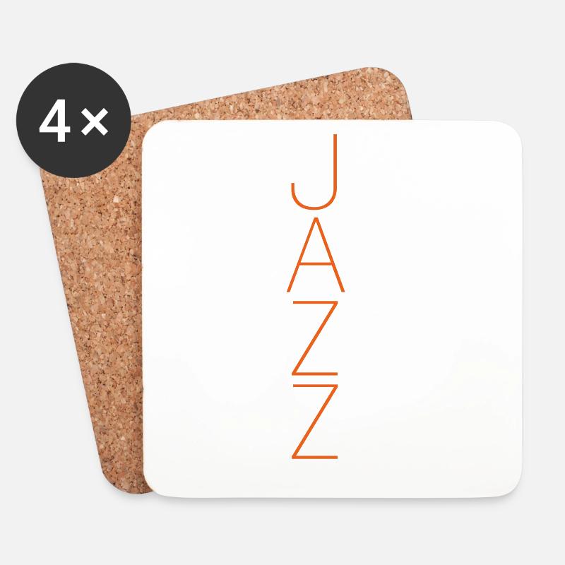 Jazz Baum - Untersetzer (4er-Set) - Weiß