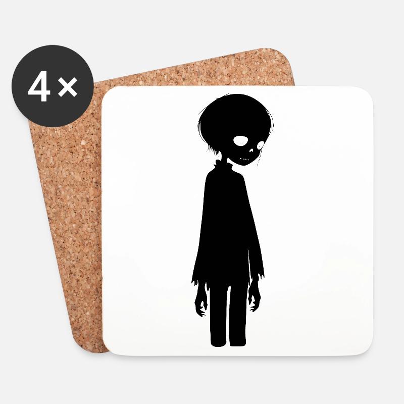 Being Dark - Coasters (set of 4) - white